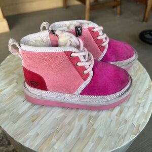 UGG Kids Fuchsia and Red Boots